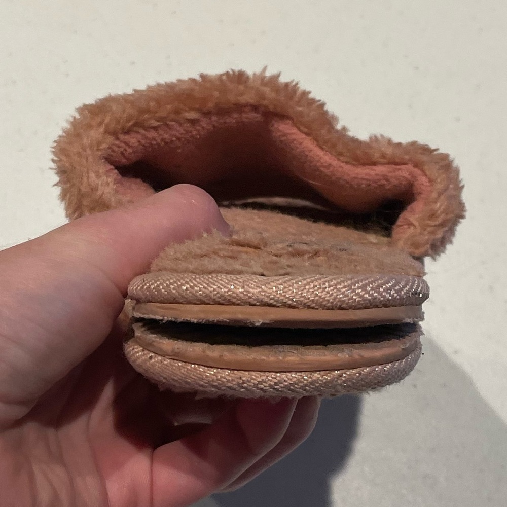 Pink Rhinestone Slippers Size Large - Picture 6 of 8